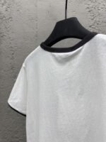Dior Cotton Knit Round Neck Printed Short Sleeve Shirt - 图片 9