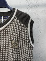 LV jacquard cotton knit vest - 图片 5
