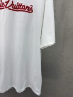 LV letter embroidered ribbed short sleeve - 图片 7