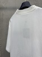 LV letter embroidered ribbed short sleeve - 图片 9