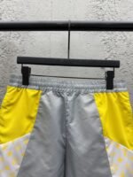 LV Printed Elastic Waistband Casual Shorts - 图片 3