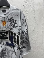 Balenciaga Graffiti Print Letter Label Round Neck Short Sleeve - 图片 4