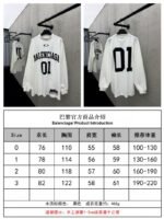 Balenciaga Basketball Series Letter Print Round Neck Long Sleeve 1 - 图片 10