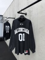 Balenciaga Basketball Series Letter Print Round Neck Long Sleeve 2