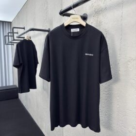 Miu Miu Embroidered Letter Short Sleeve 1