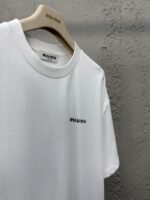Miu Miu Embroidered Letter Short Sleeve 2 - 图片 8
