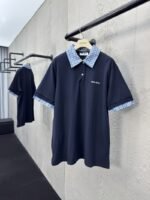 Miu Miu Checkered Logo Polo Shirt