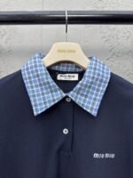 Miu Miu Checkered Logo Polo Shirt - 图片 3