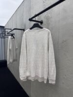 Fendi Solid Color Round Neck Long Sleeve Sweater - 图片 2