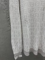 Fendi Solid Color Round Neck Long Sleeve Sweater - 图片 6