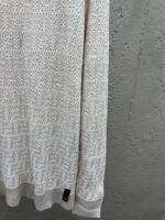 Fendi Solid Color Round Neck Long Sleeve Sweater - 图片 7