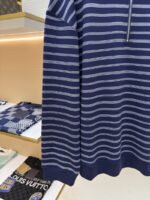Miu Miu Blue And White Striped Polo Long-Sleeve Shirt - 图片 6