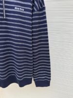 Miu Miu Blue And White Striped Polo Long-Sleeve Shirt - 图片 7