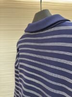 Miu Miu Blue And White Striped Polo Long-Sleeve Shirt - 图片 9