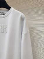 Miu Miu Embroidered Burnout Logo Long Sleeve 1 - 图片 5