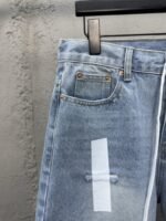 Maison Margiela Distressed Denim Sticker Shorts - 图片 4