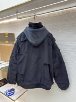 Balenciaga Heavy-Duty Distressed Washed Bomber Jacket - 图片 2