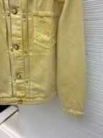 LV Dyed Embossed Denim Jacket Coat - 图片 7