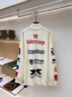 Balenciaga Ski Collection Letter Jacquard Turtleneck Sweater - 图片 2
