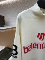 Balenciaga Ski Collection Letter Jacquard Turtleneck Sweater - 图片 4
