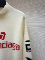Balenciaga Ski Collection Letter Jacquard Turtleneck Sweater - 图片 5