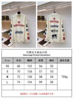 Balenciaga Ski Collection Letter Jacquard Turtleneck Sweater - 图片 10
