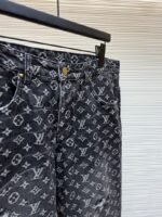 LV Limited Edition Broken Jacquard Little Red Man Embroidered Denim Jeans - 图片 8