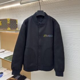 LV Wool Color Diamond Embroidered Jacket