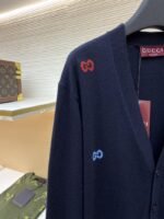 Gucci V-neck single-button long-sleeve wool sweater - 图片 4