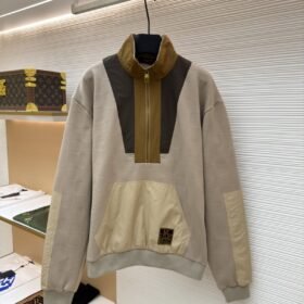 LV Checkered Half-Zip Workwear Pullover