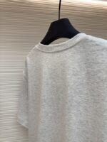 Dior Cd Letter Embroidered Crew Neck Short Sleeve 2 - 图片 9