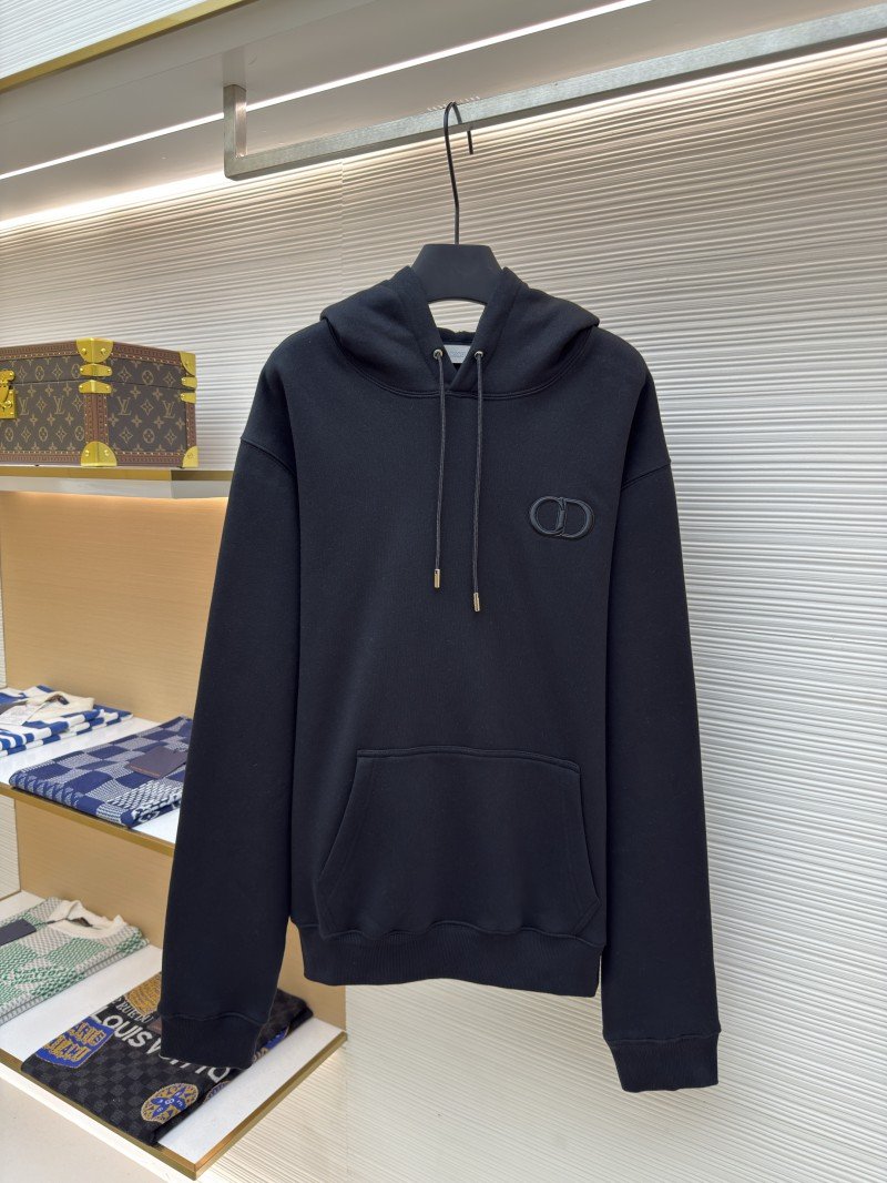 wsxc1760149756730_0.jpg Dior Logo Embroidered Long-Sleeve Hoodie 1 - 图片 1