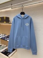 Dior Logo Embroidered Long-Sleeve Hoodie 4