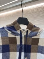 LV Checkered Alphabet Logo Hooded Long-Sleeve Sweatshirt - 图片 3