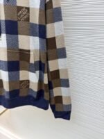 LV Checkered Alphabet Logo Hooded Long-Sleeve Sweatshirt - 图片 7