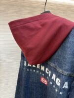 Balenciaga Embroidered Denim Hooded Jacket - 图片 9