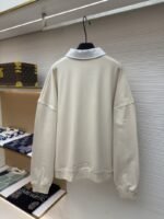 LV Half-Zip Letter Logo Long-Sleeve Sweatshirt - 图片 2