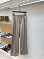 LV Khaki Wool Casual Trousers
