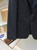 LV Blason Jacquard Single-Breasted Solid Suit - 图片 6