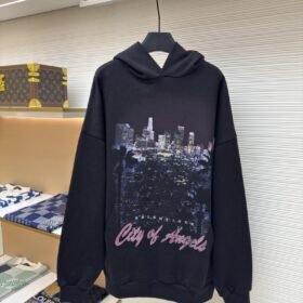 Balenciaga City Nightscape Print Hooded Sweatshirt 2