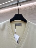 Dior Letter Embroidered Sleeveless Knit Vest - 图片 3