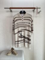 Bottega Veneta Patterned Knit Polo Short-Sleeve Shirt