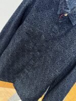 Fendi Blue FF Jacquard Denim Jacket - 图片 4