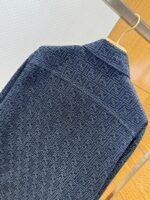 Fendi Blue FF Jacquard Denim Jacket - 图片 6
