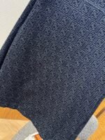 Fendi Blue FF Jacquard Denim Jacket - 图片 7