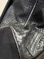 Bottega Veneta Long Woven Leather Jacket Coat - 图片 4