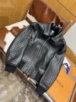 Bottega Veneta Long Woven Leather Jacket Coat - 图片 7