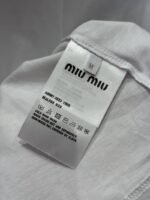 Miu Miu Color-Block Patchwork Embroidered Long-Sleeve T-Shirt - 图片 9