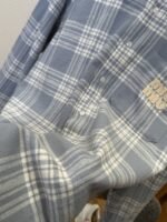 Miu Miu Checkered Embroidered Long-Sleeve Shirt 1 - 图片 5