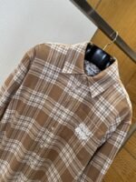 Miu Miu Checkered Embroidered Long-Sleeve Shirt 2 - 图片 3